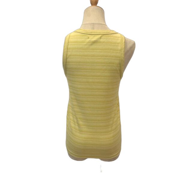 Madewell Ribbed Westville Tank Top Crisp Pear Yellow Small Summer - Picture 3 of 7